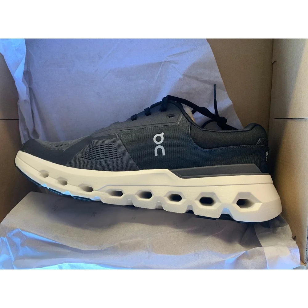 On Cloudrunner 2 Mens 11.5 Eclipse Black‎ Running Shoes Sneakers 3ME10140264 NEW